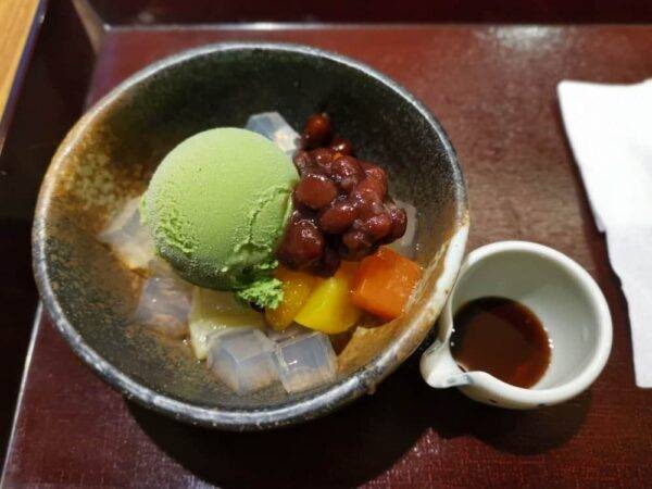 Allure of Japanese dessert Anmitsu