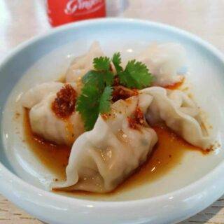 Chicken chashu ramen and steamed gyoza