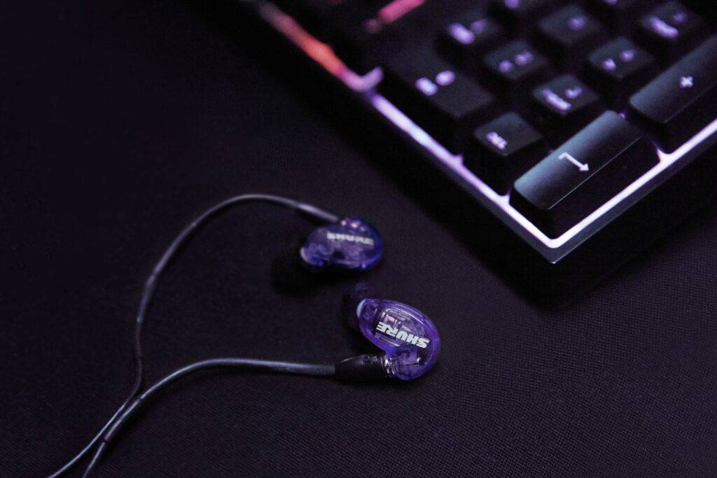 Shure Special Edition Purple SE215 earphones