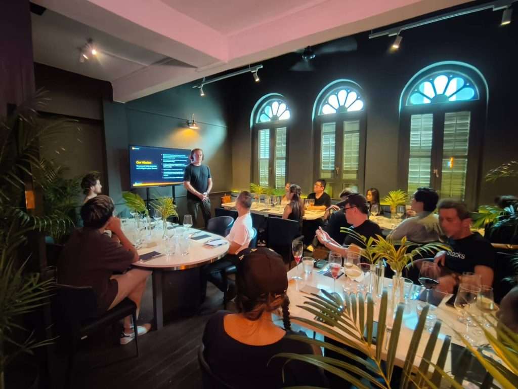 Keeper Security CEO and co-founder Darren Guccione presenting Keeper Security's take on cybersecurity with journalists on October 2, 2025 in Singapore