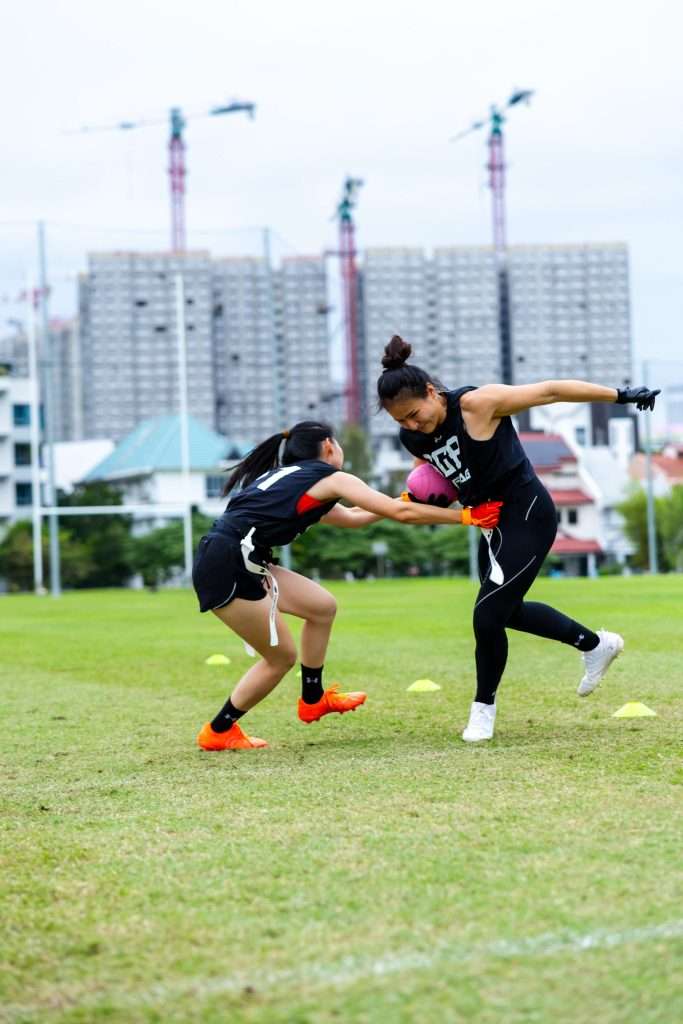 Singapore women's flag football team putting in the hard yards in preparation for SEA championships